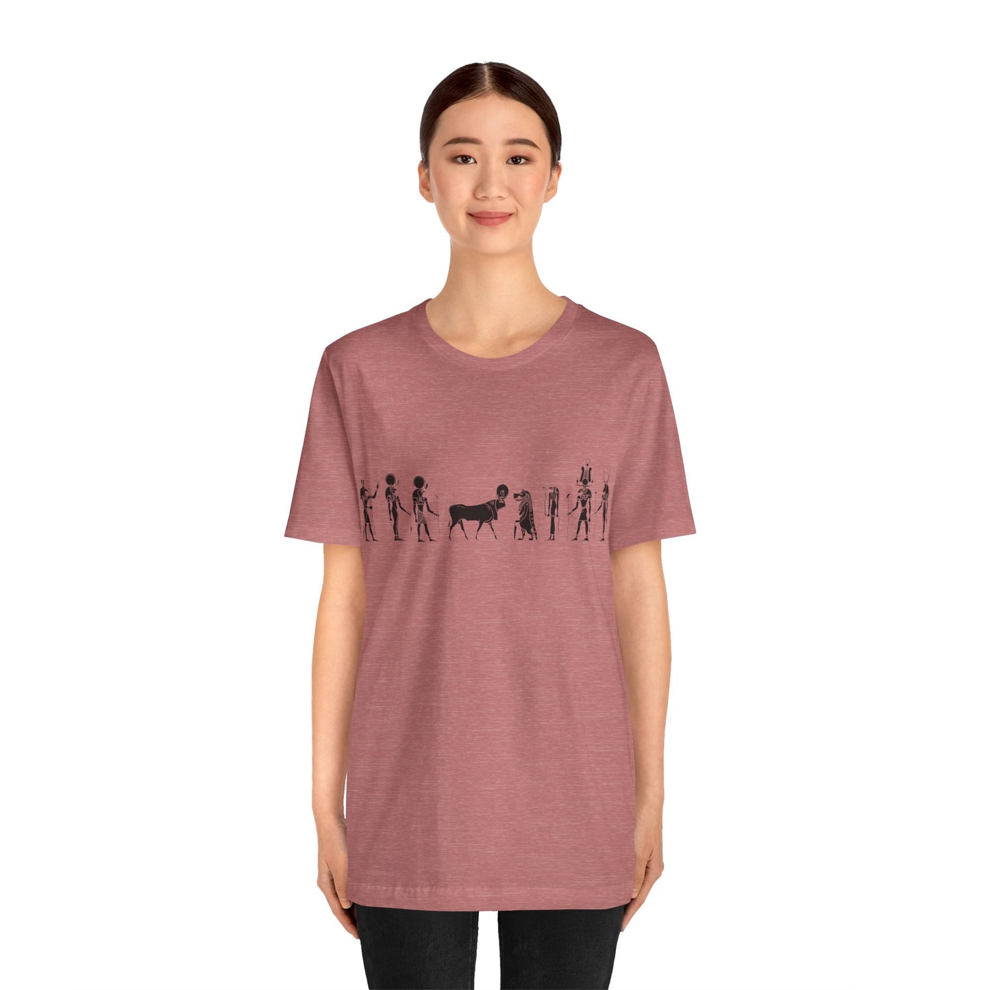 Egyptian Hieroglyphic Unisex Jersey Short Sleeve Tee