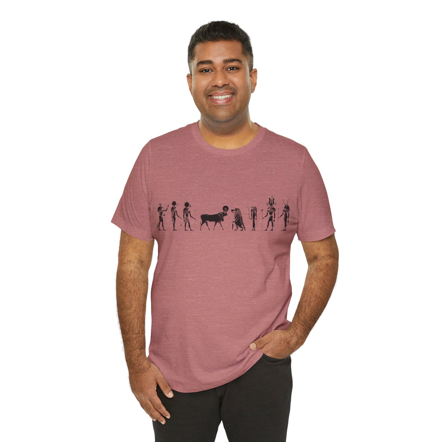 Egyptian Hieroglyphic Unisex Jersey Short Sleeve Tee