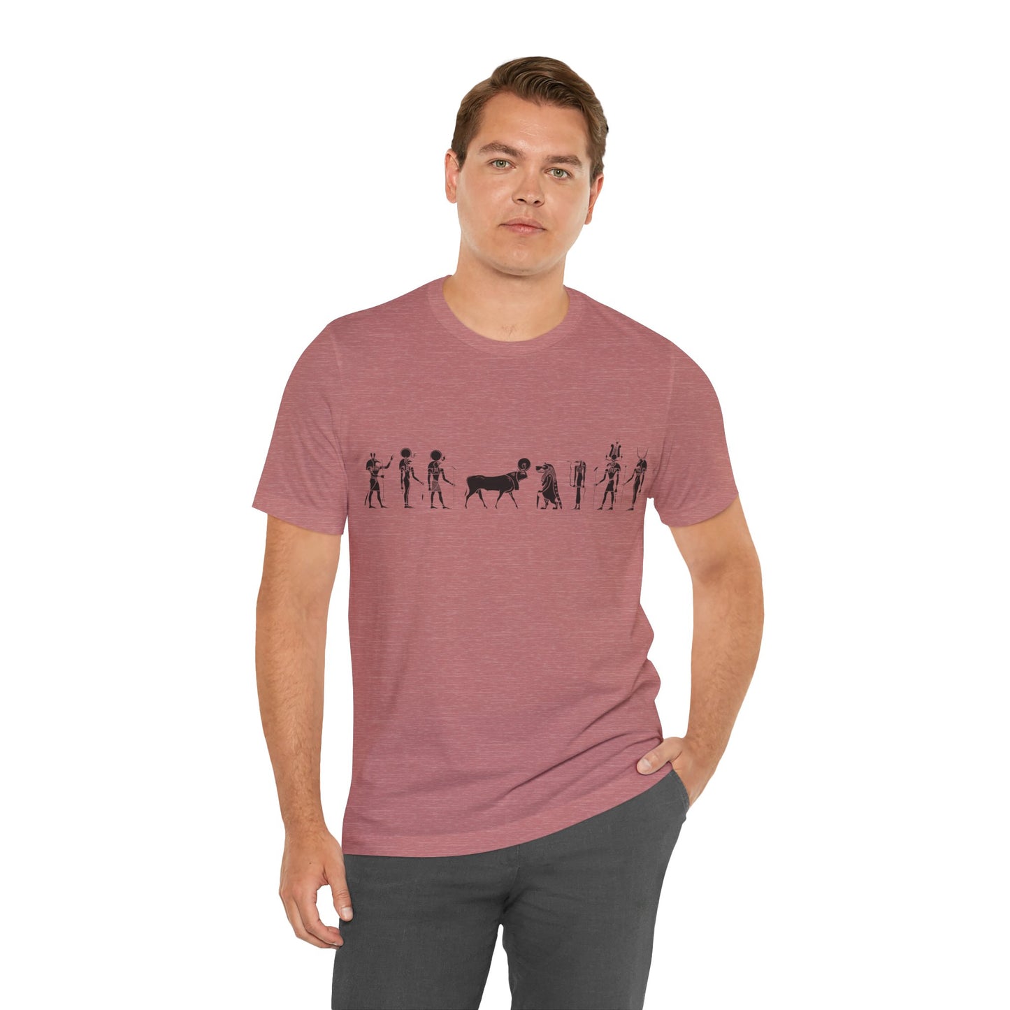 Egyptian Hieroglyphic Unisex Jersey Short Sleeve Tee