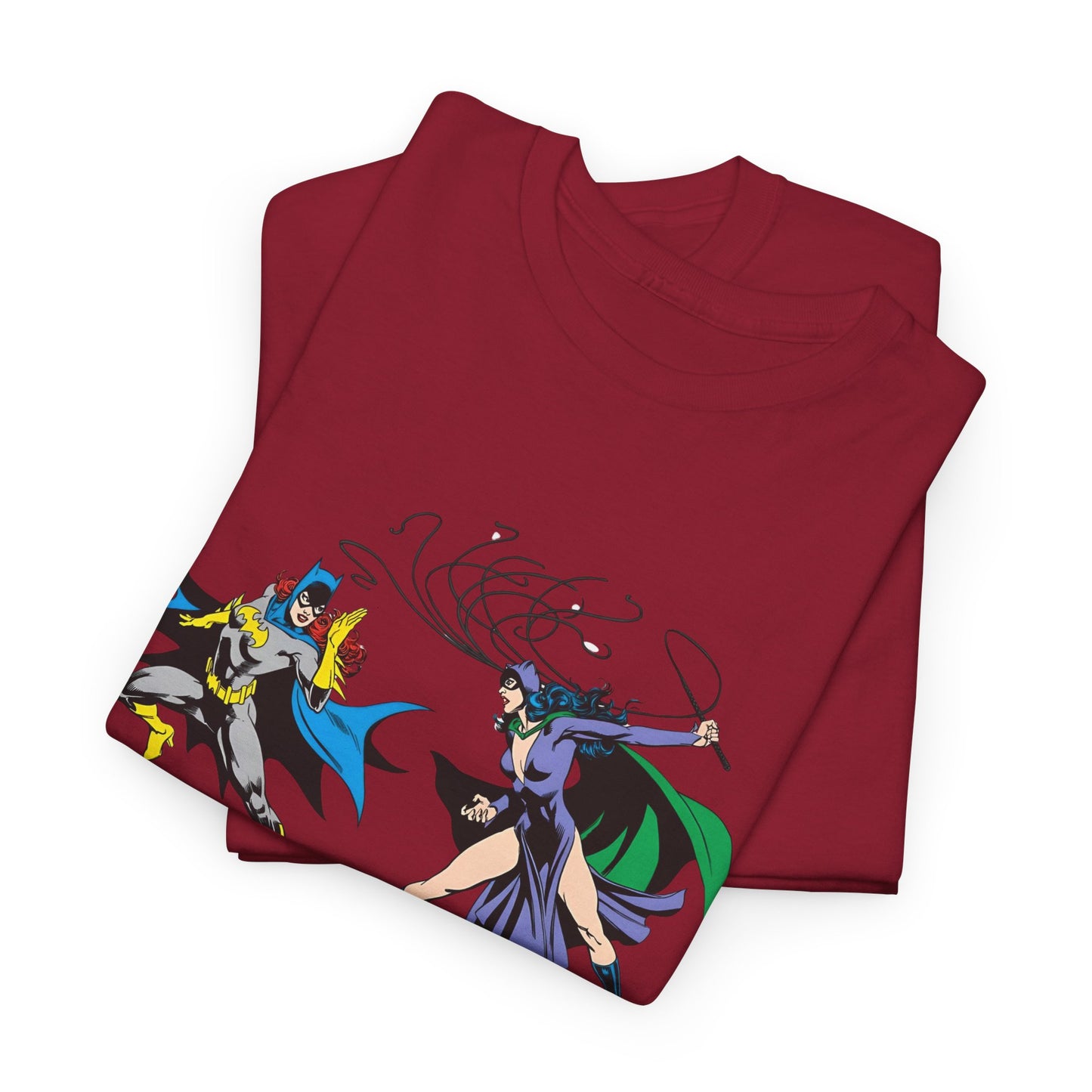 DC Batgirl vs. Catwoman Unisex Heavy Cotton Tee