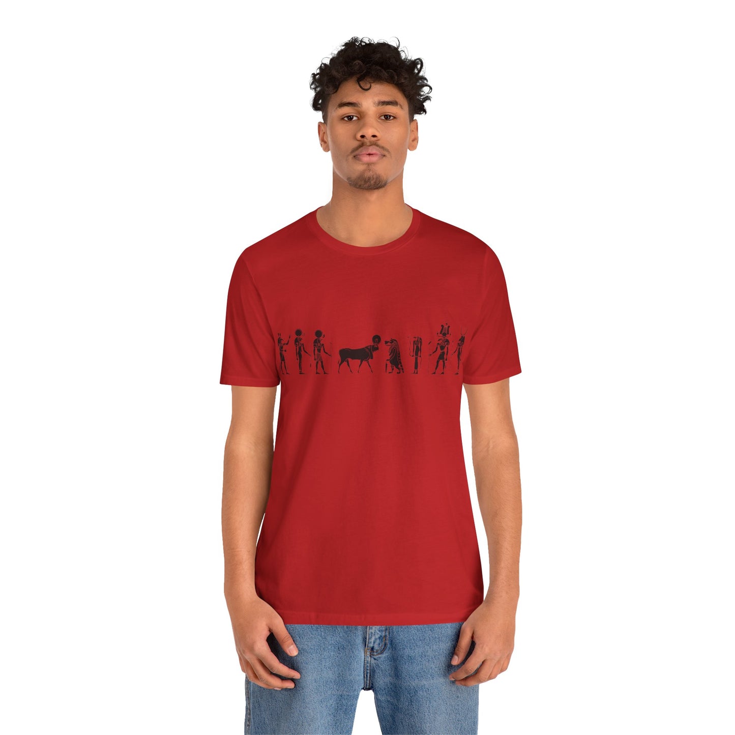 Egyptian Hieroglyphic Unisex Jersey Short Sleeve Tee