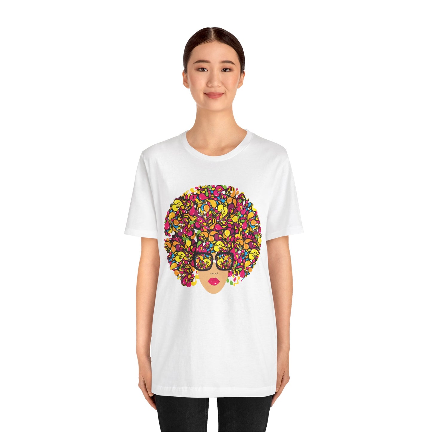 Flower Fro Unisex Jersey Short Sleeve Tee