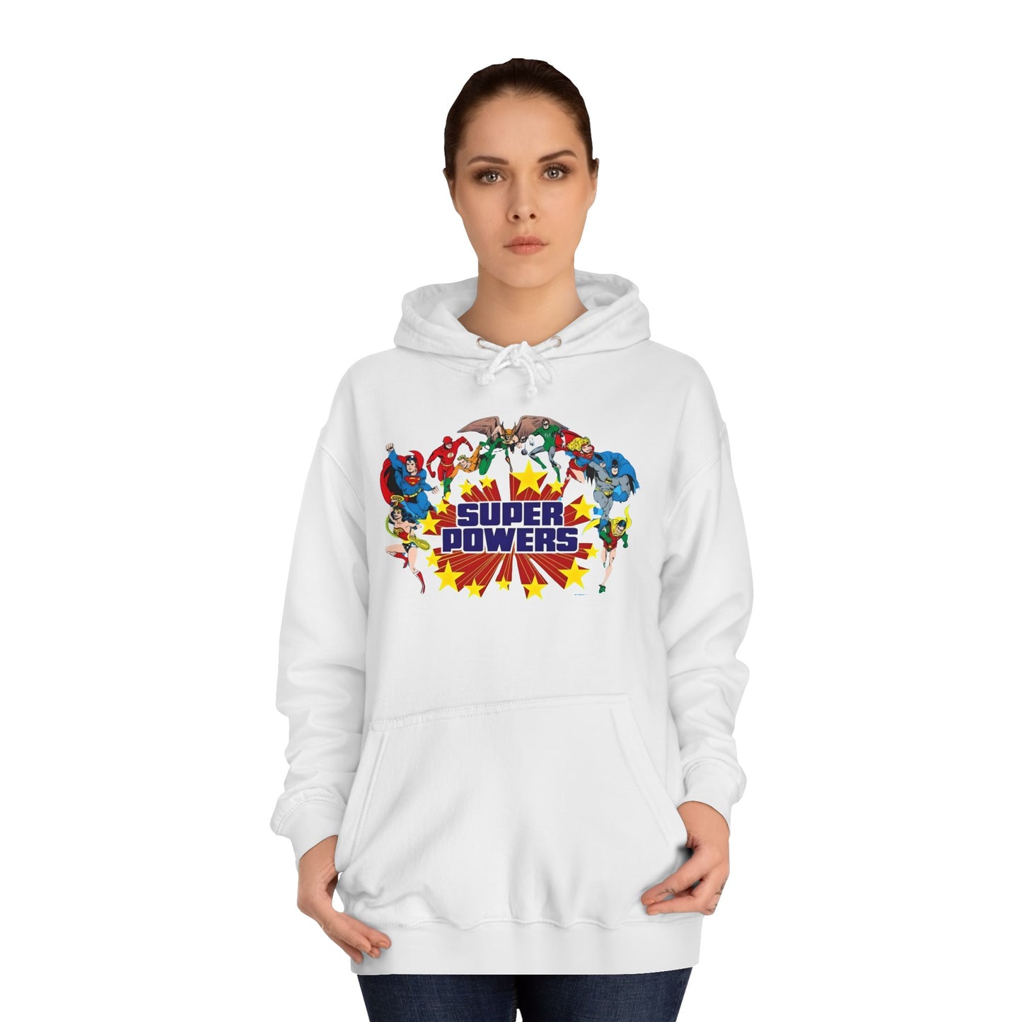 DC 80s Super Powers Unisex College Hoodie