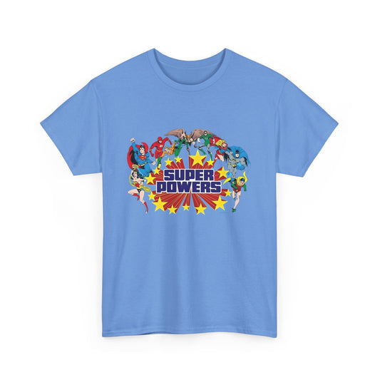 DC 80s Super Powers- Unisex Heavy Cotton Tee