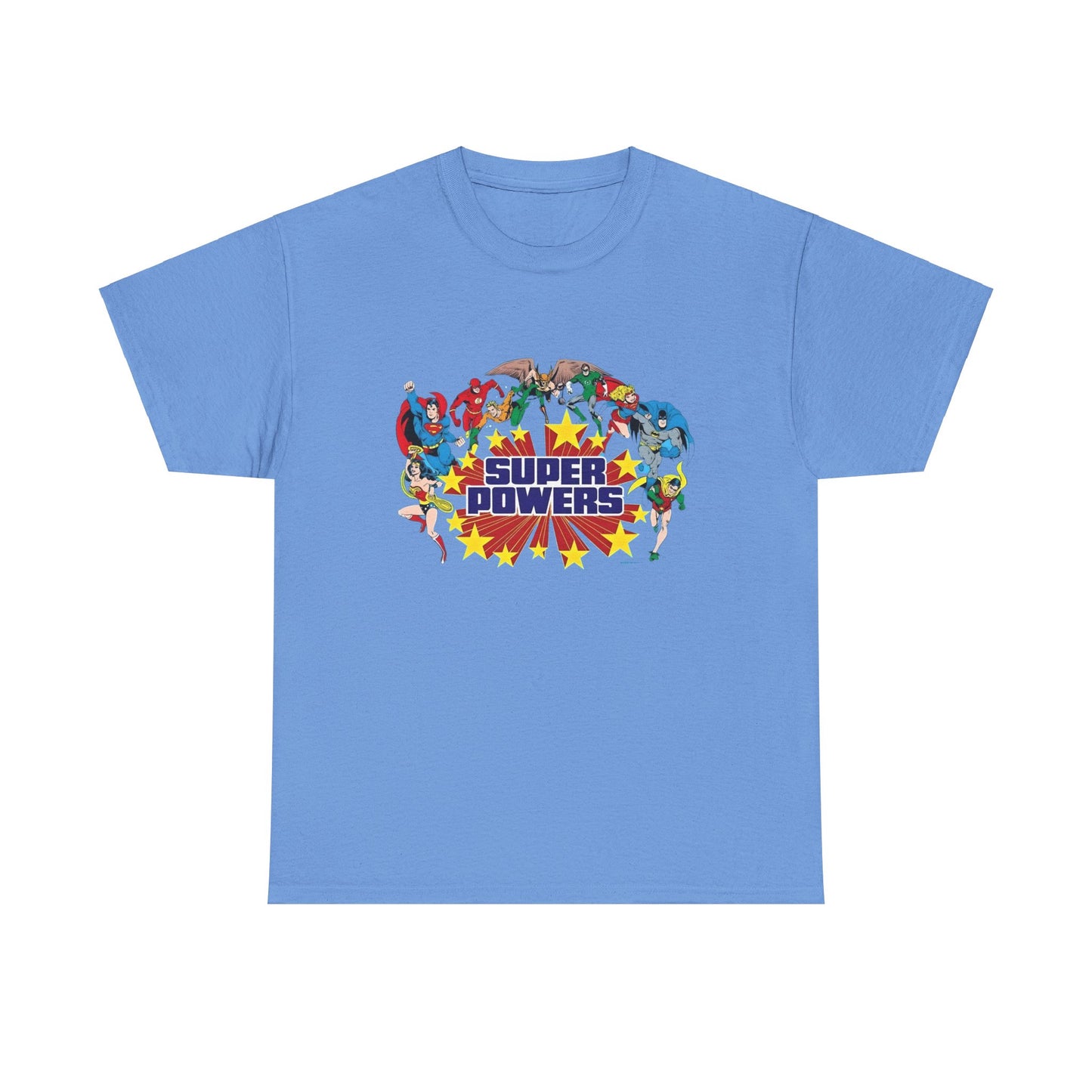 DC 80s Super Powers- Unisex Heavy Cotton Tee