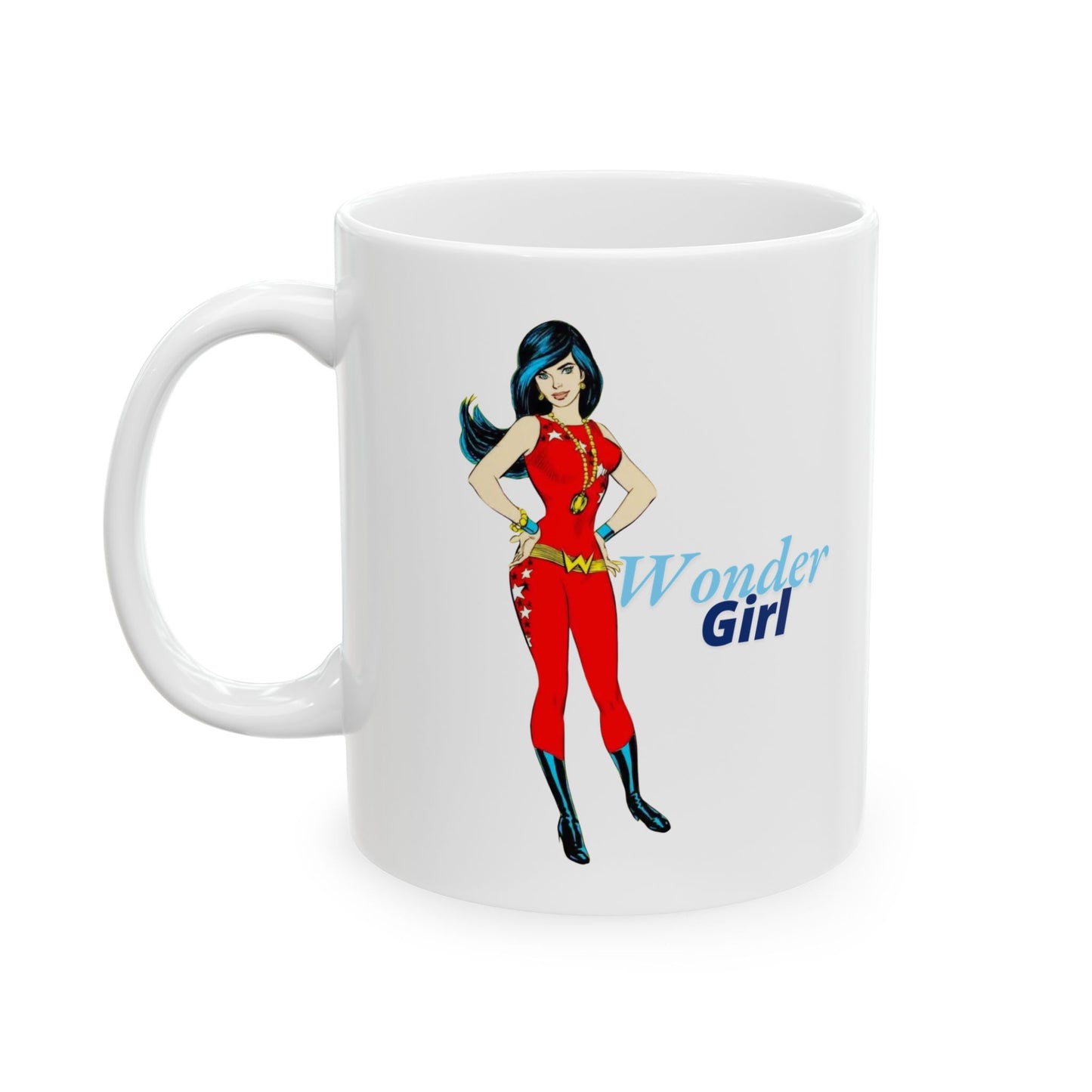 "Vintage" Wonder Girl Ceramic Mug, (11oz, 15oz)