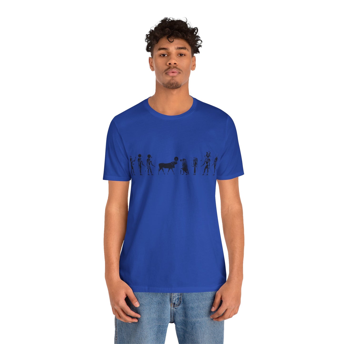 Egyptian Hieroglyphic Unisex Jersey Short Sleeve Tee