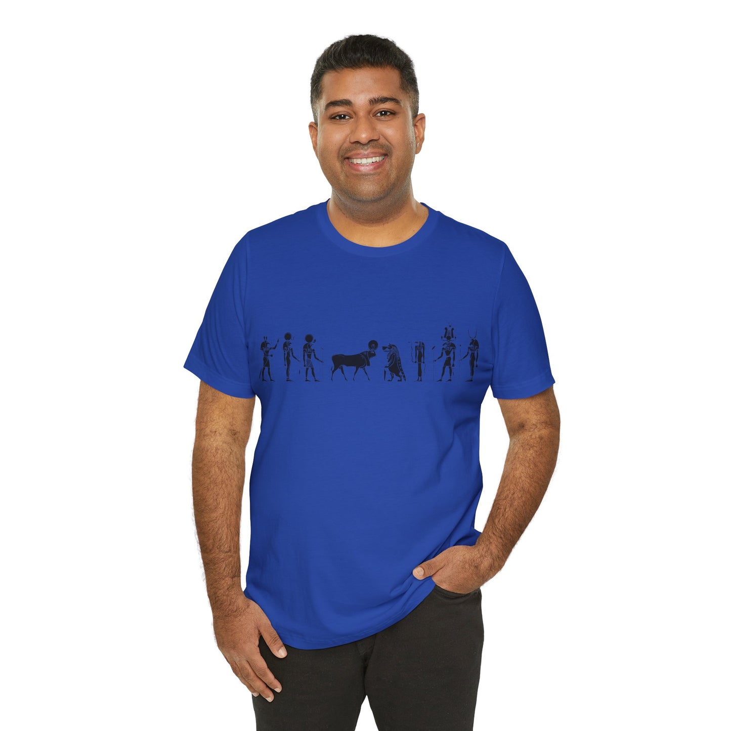 Egyptian Hieroglyphic Unisex Jersey Short Sleeve Tee