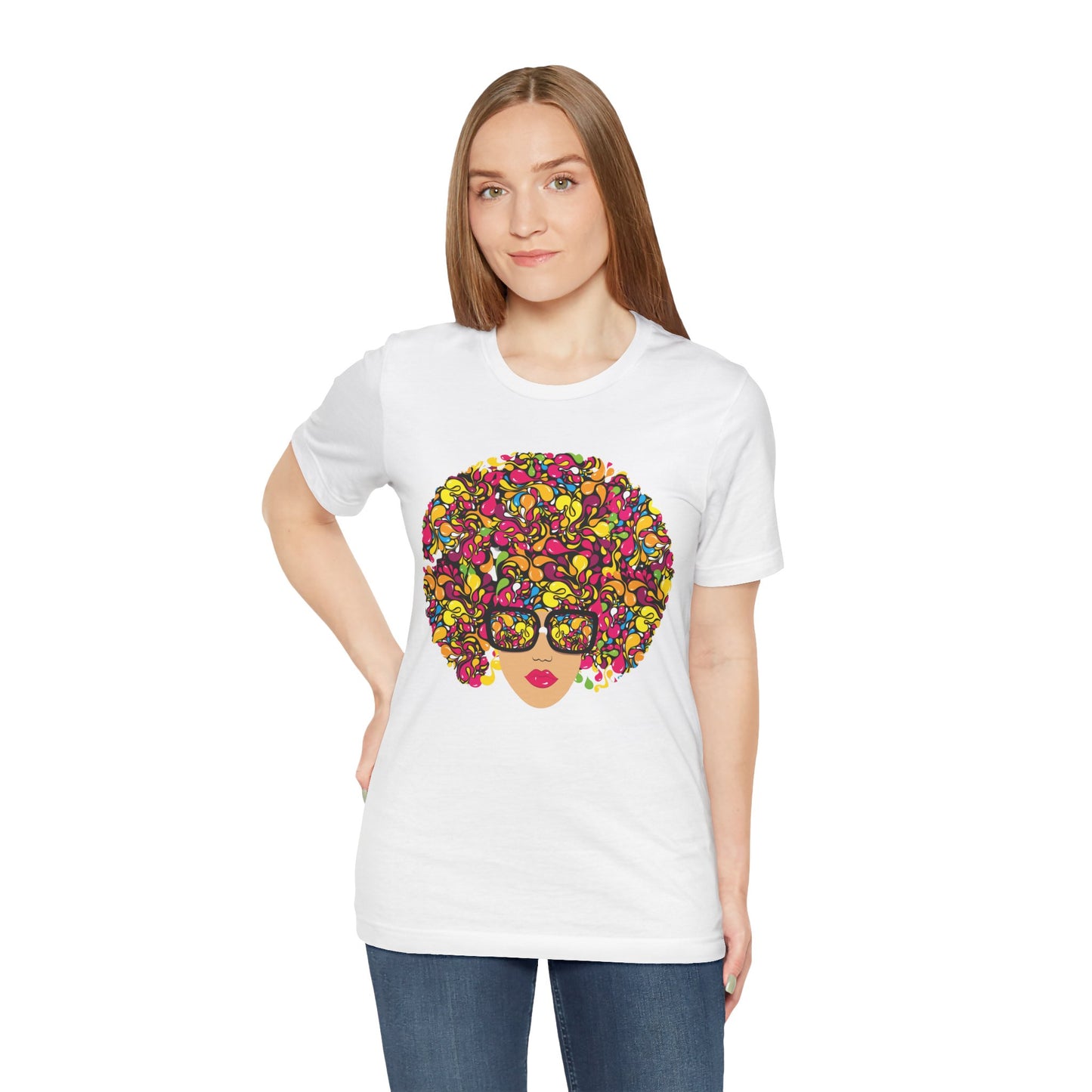 Flower Fro Unisex Jersey Short Sleeve Tee