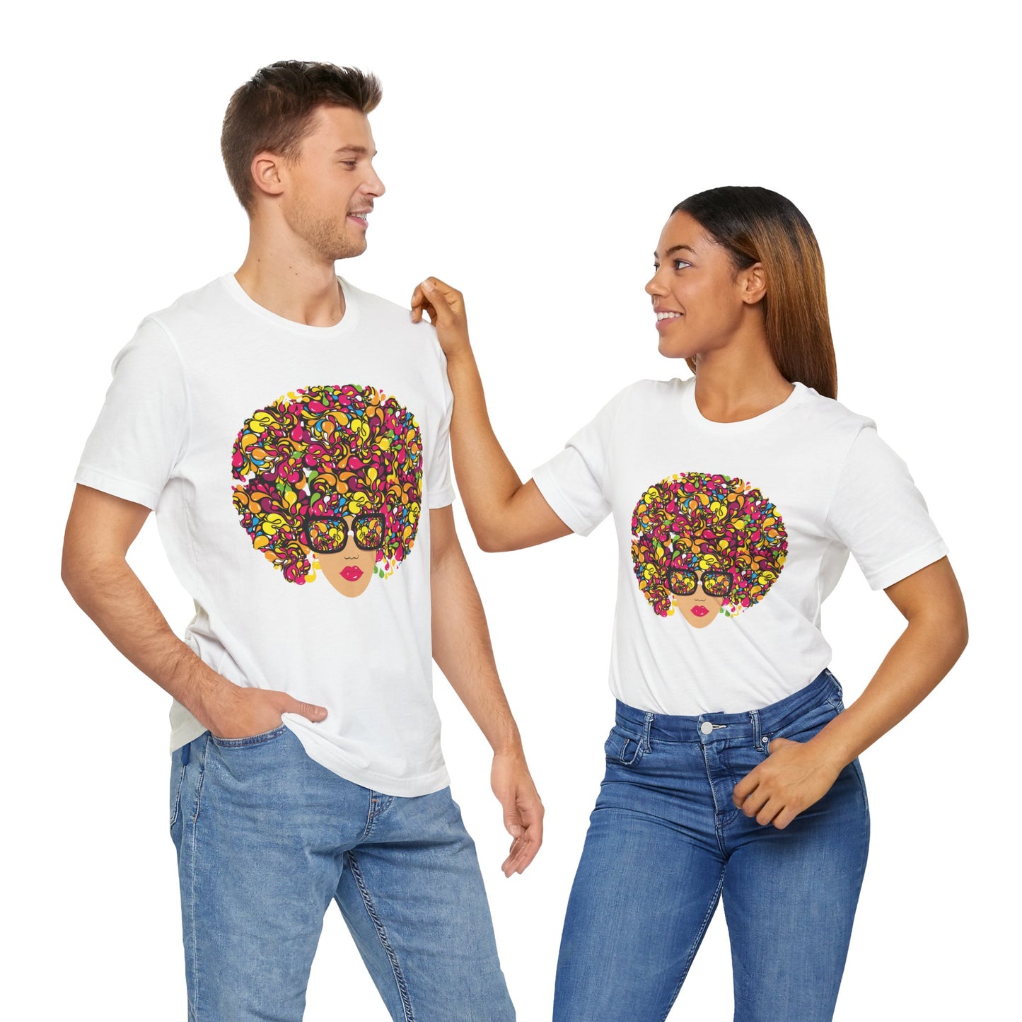 Flower Fro Unisex Jersey Short Sleeve Tee