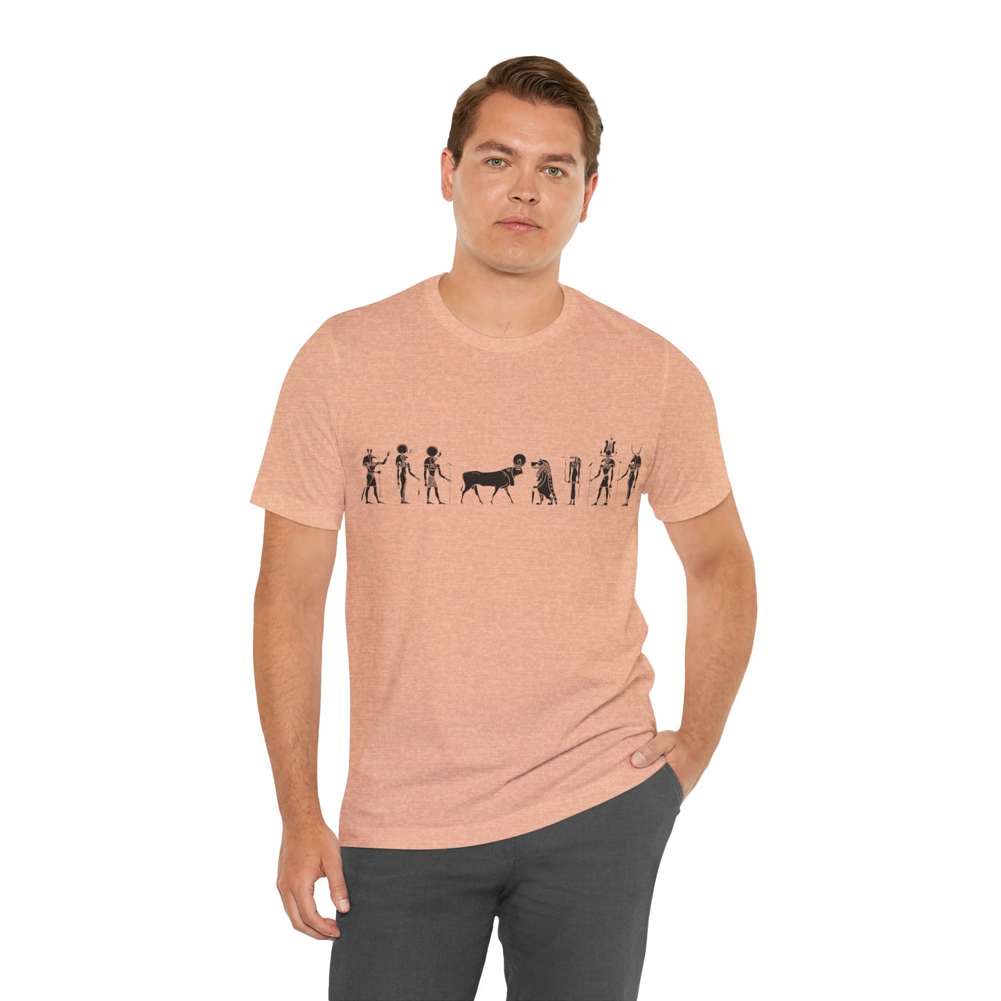 Egyptian Hieroglyphic Unisex Jersey Short Sleeve Tee