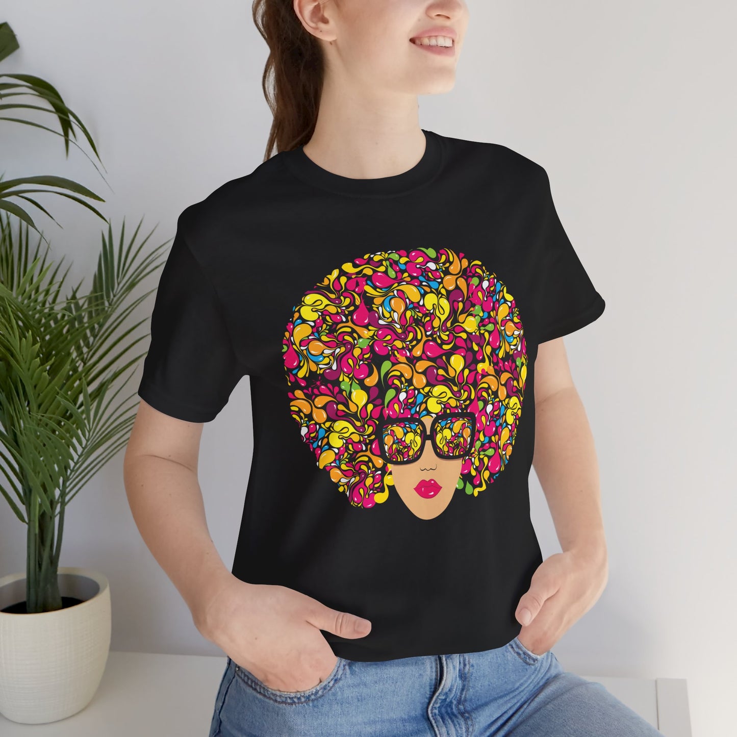 Flower Fro Unisex Jersey Short Sleeve Tee