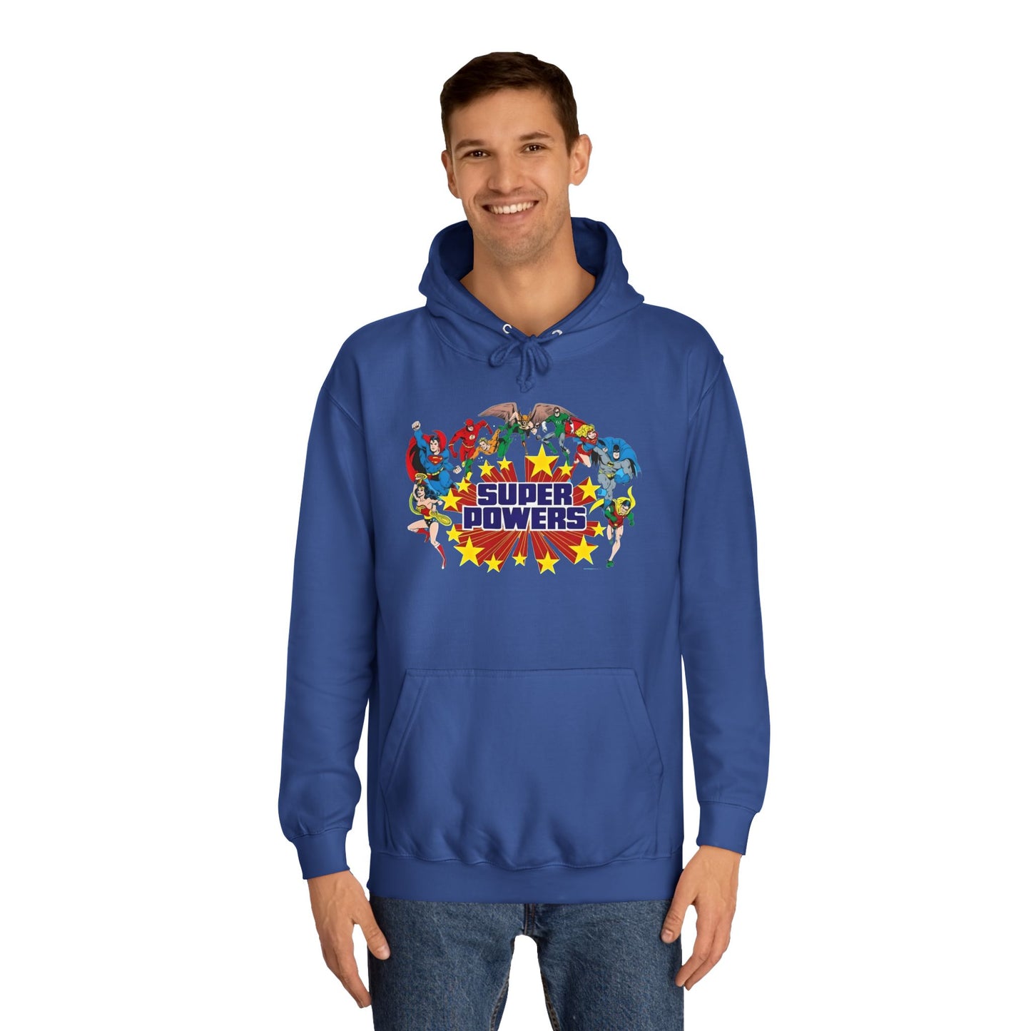 DC 80s Super Powers Unisex College Hoodie