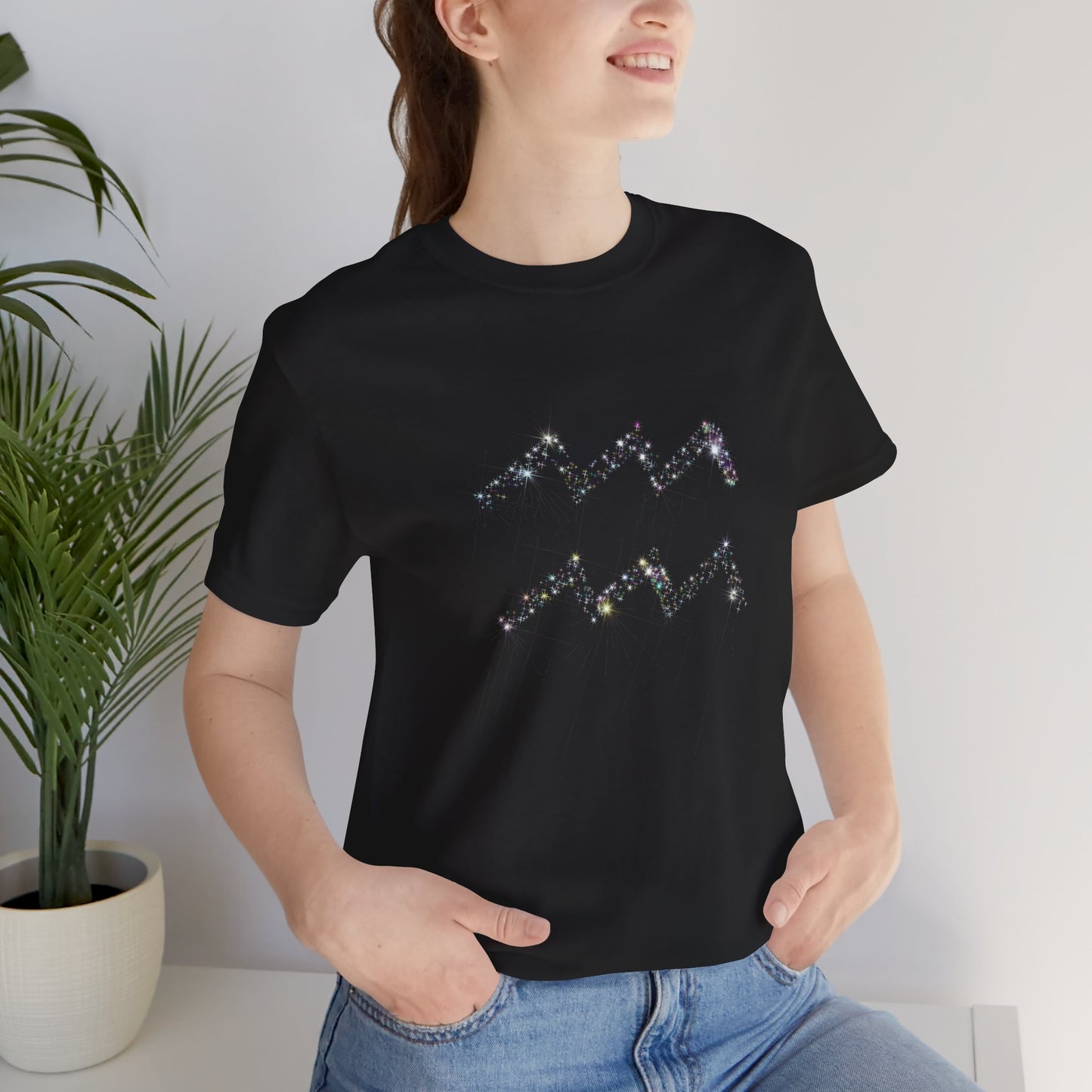 Aquarius "Sparkle" Unisex Jersey Short Sleeve Tee