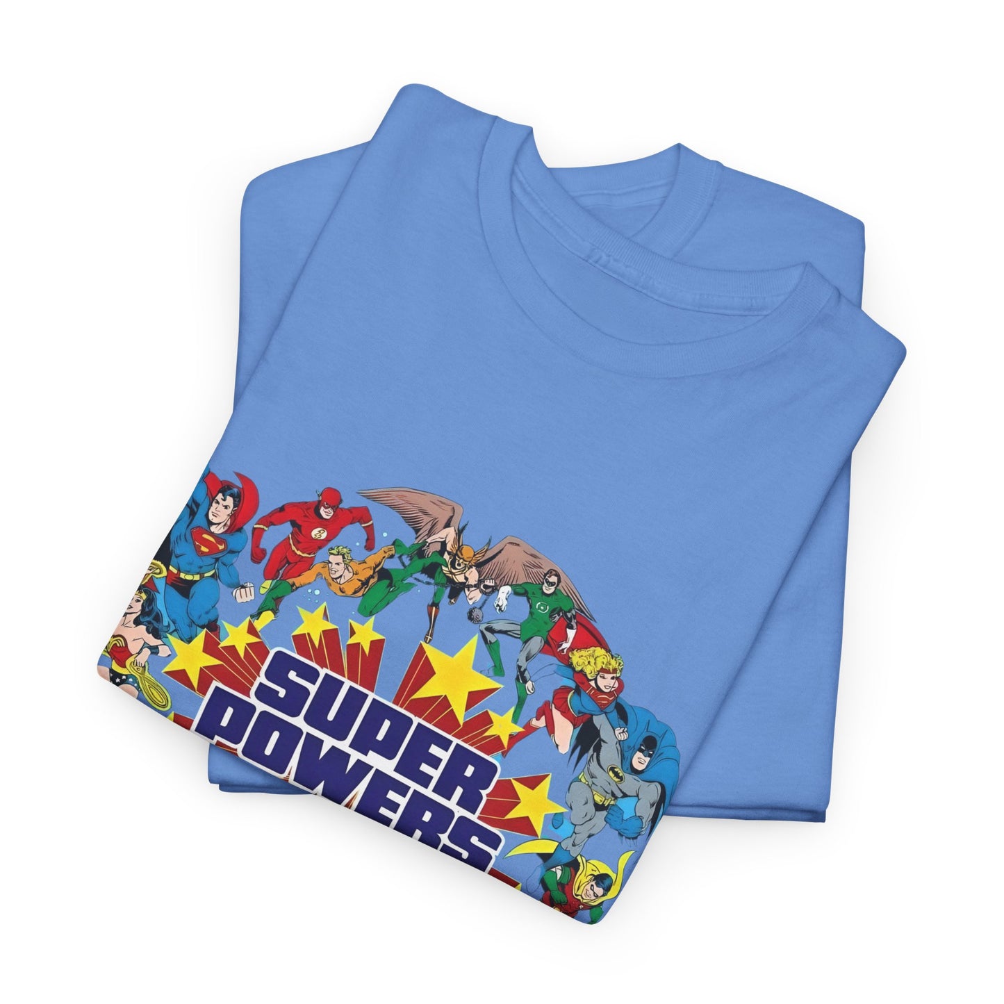 DC 80s Super Powers- Unisex Heavy Cotton Tee