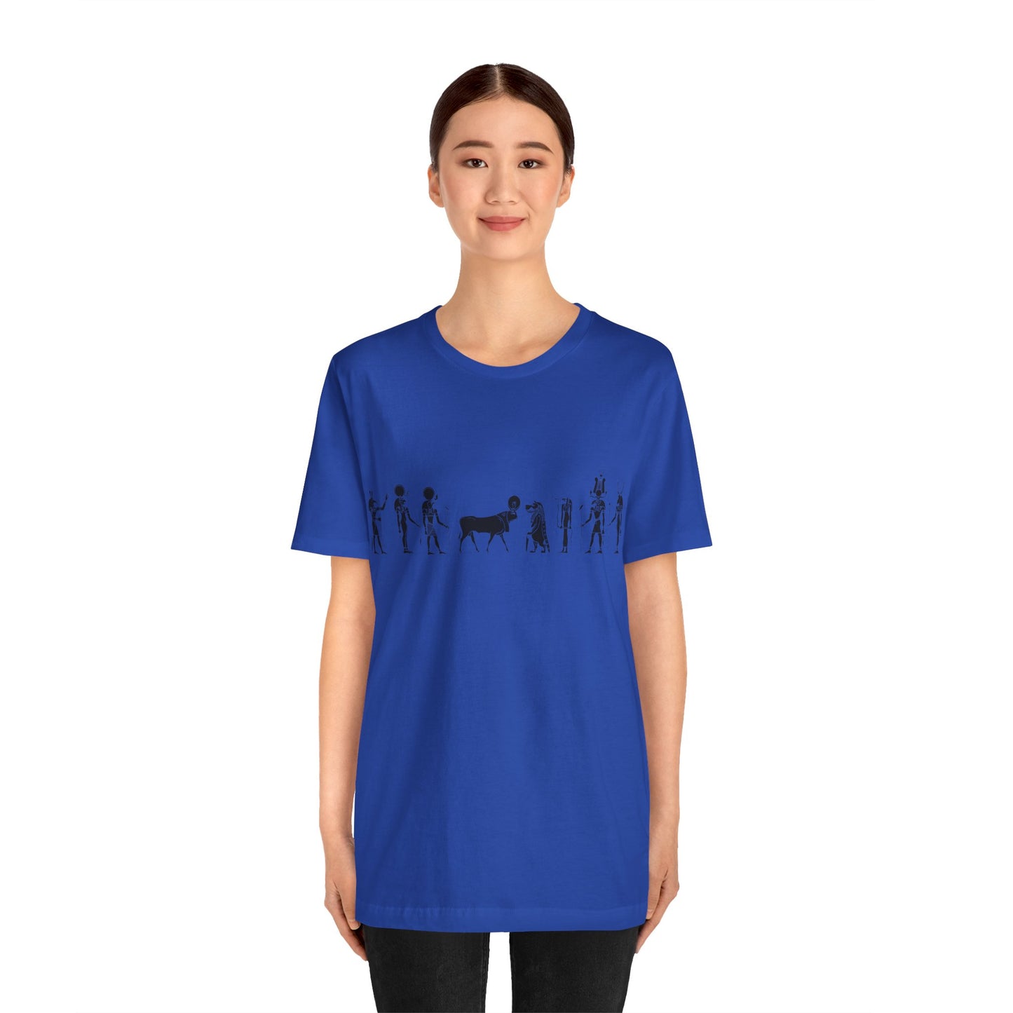 Egyptian Hieroglyphic Unisex Jersey Short Sleeve Tee