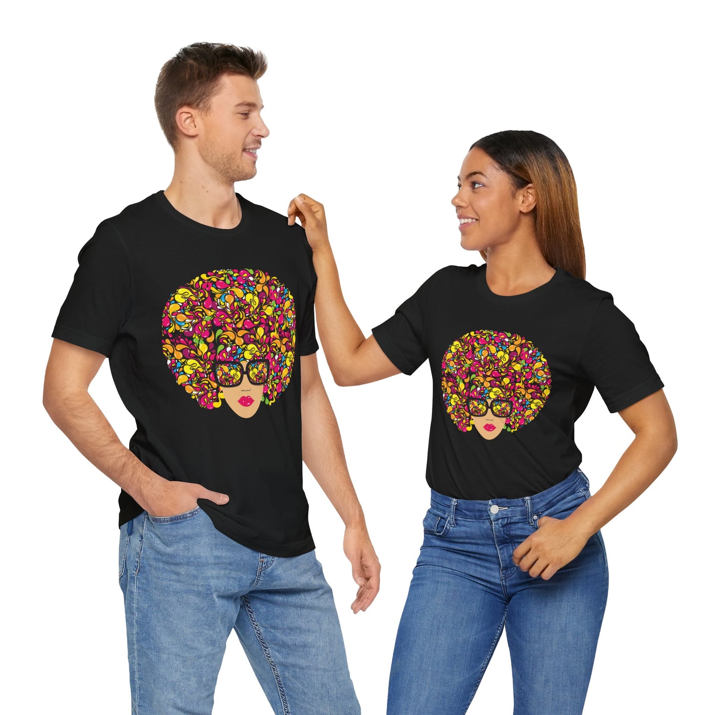 Flower Fro Unisex Jersey Short Sleeve Tee