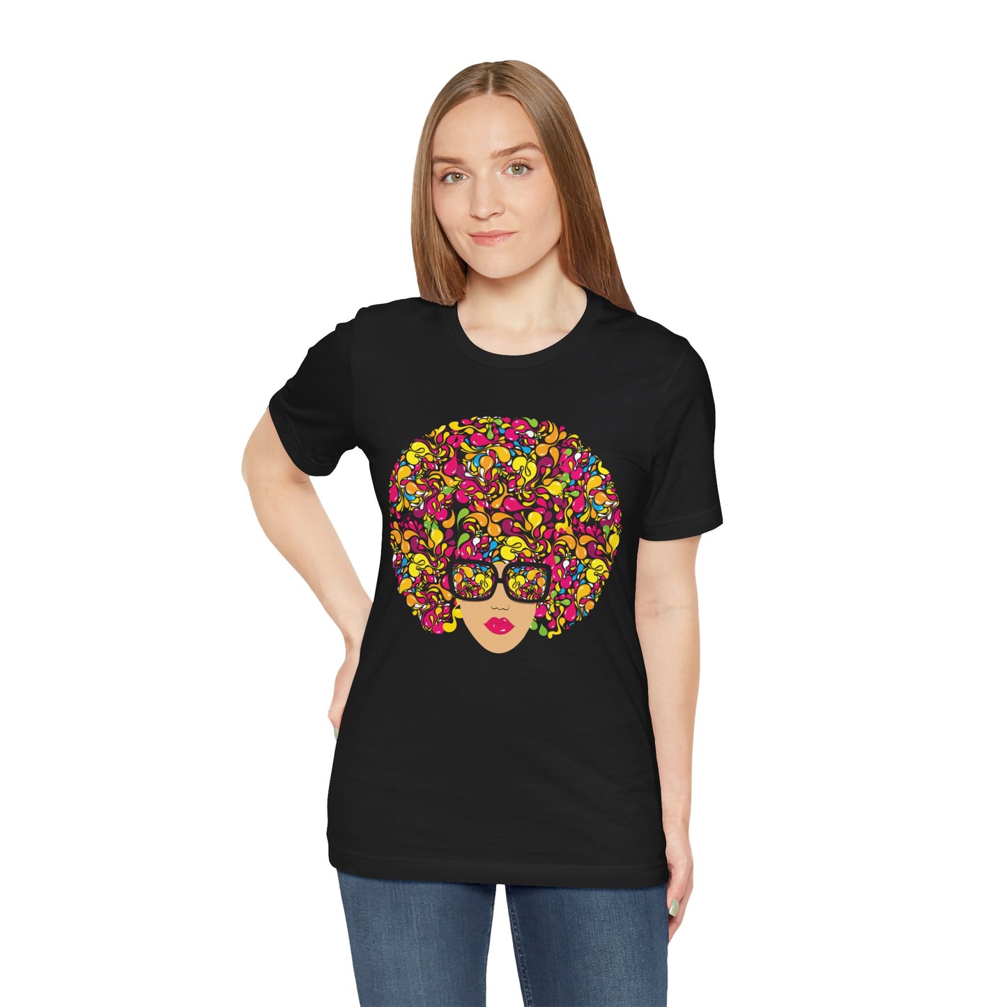 Flower Fro Unisex Jersey Short Sleeve Tee