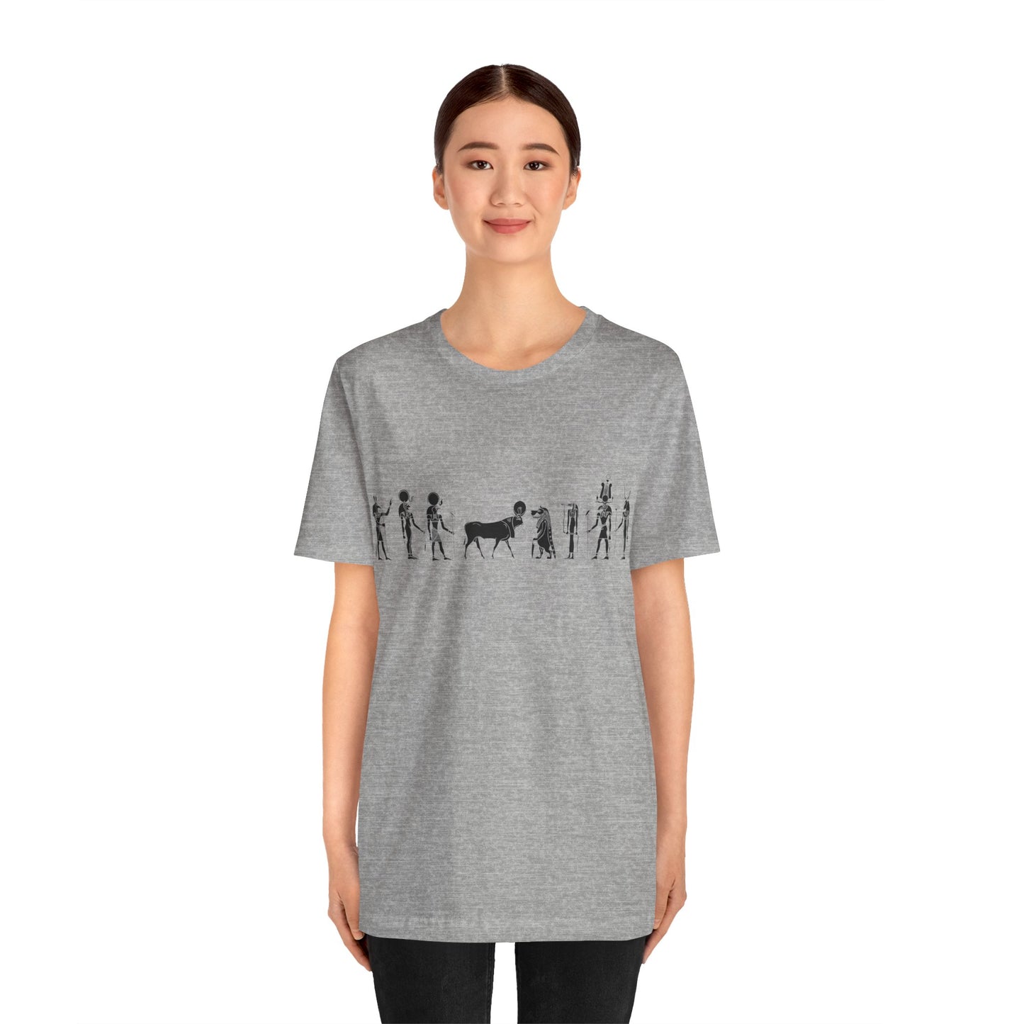 Egyptian Hieroglyphic Unisex Jersey Short Sleeve Tee