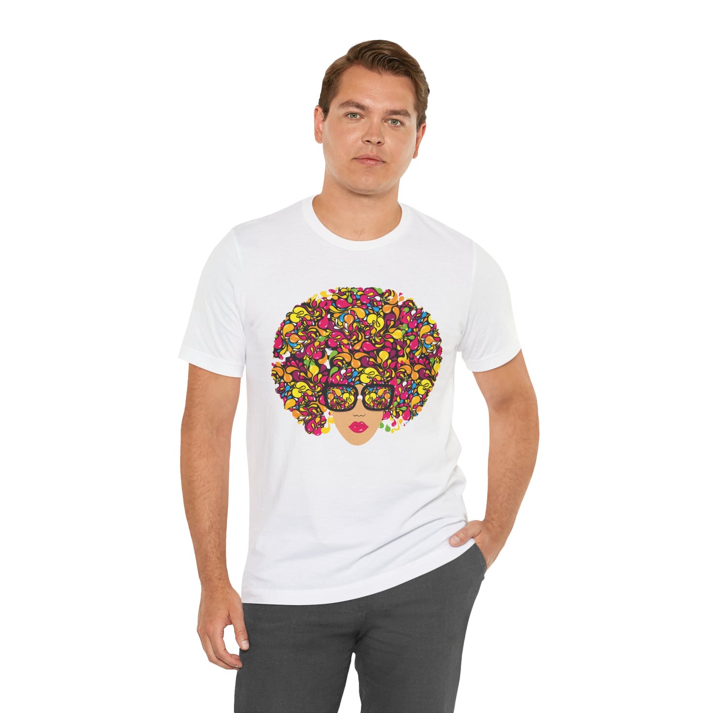 Flower Fro Unisex Jersey Short Sleeve Tee