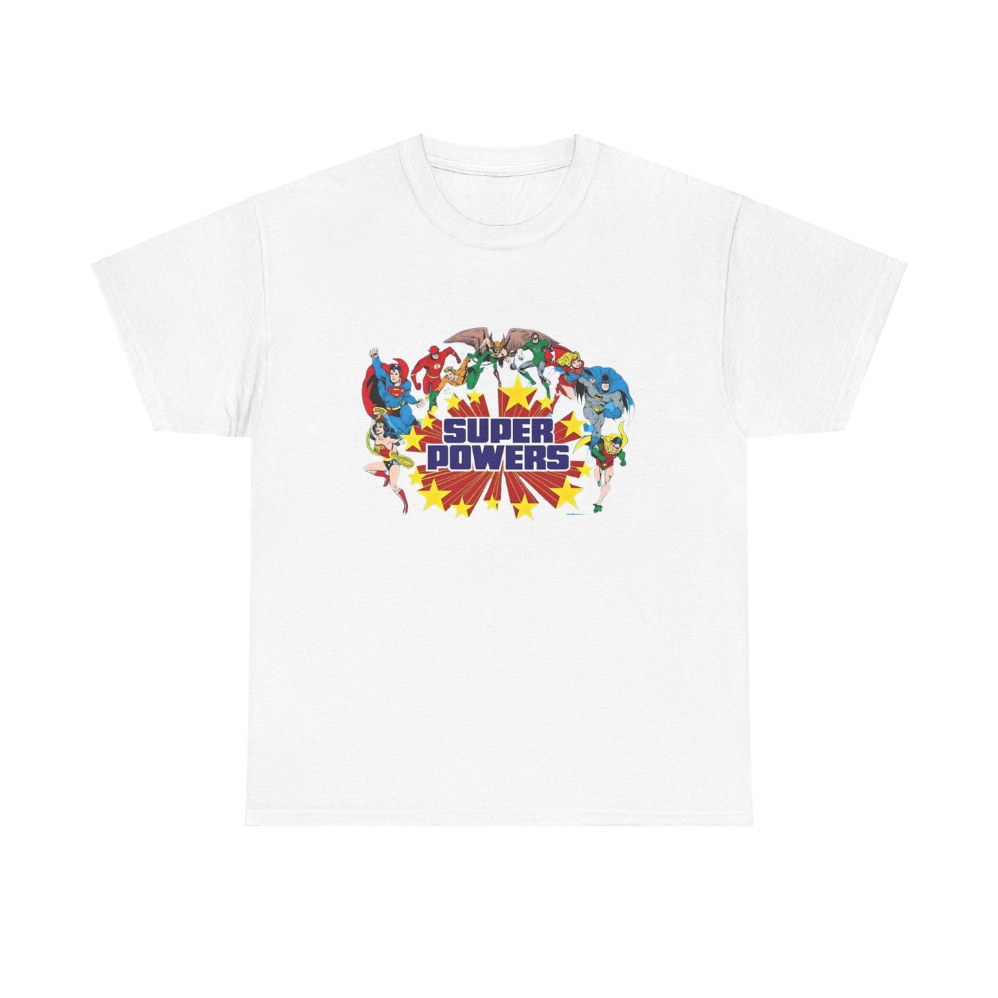 DC 80s Super Powers- Unisex Heavy Cotton Tee