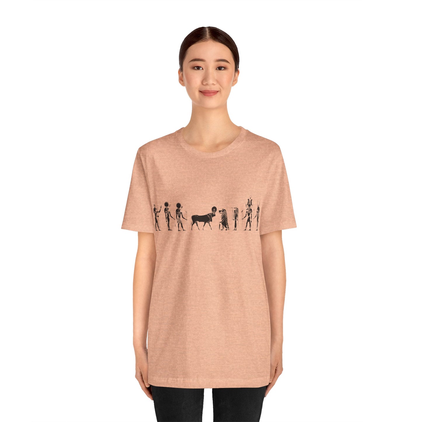 Egyptian Hieroglyphic Unisex Jersey Short Sleeve Tee