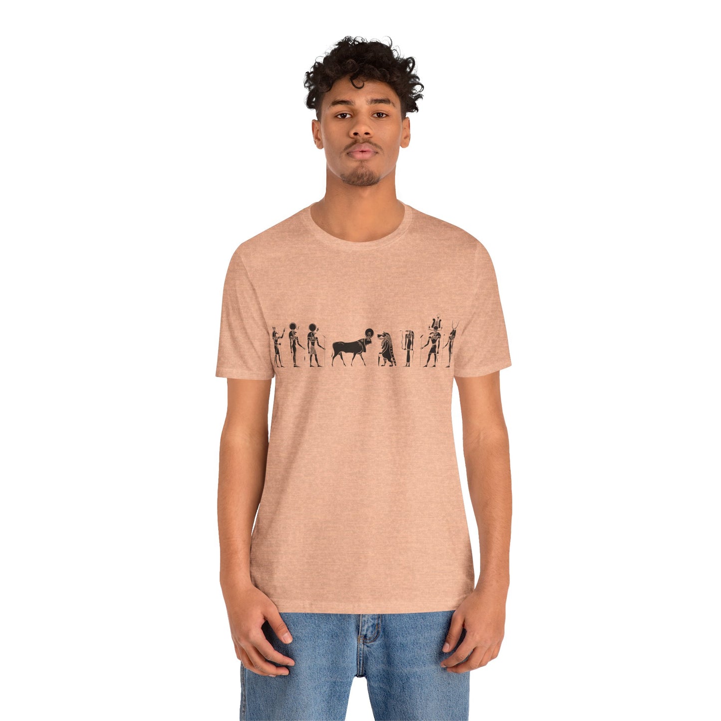 Egyptian Hieroglyphic Unisex Jersey Short Sleeve Tee