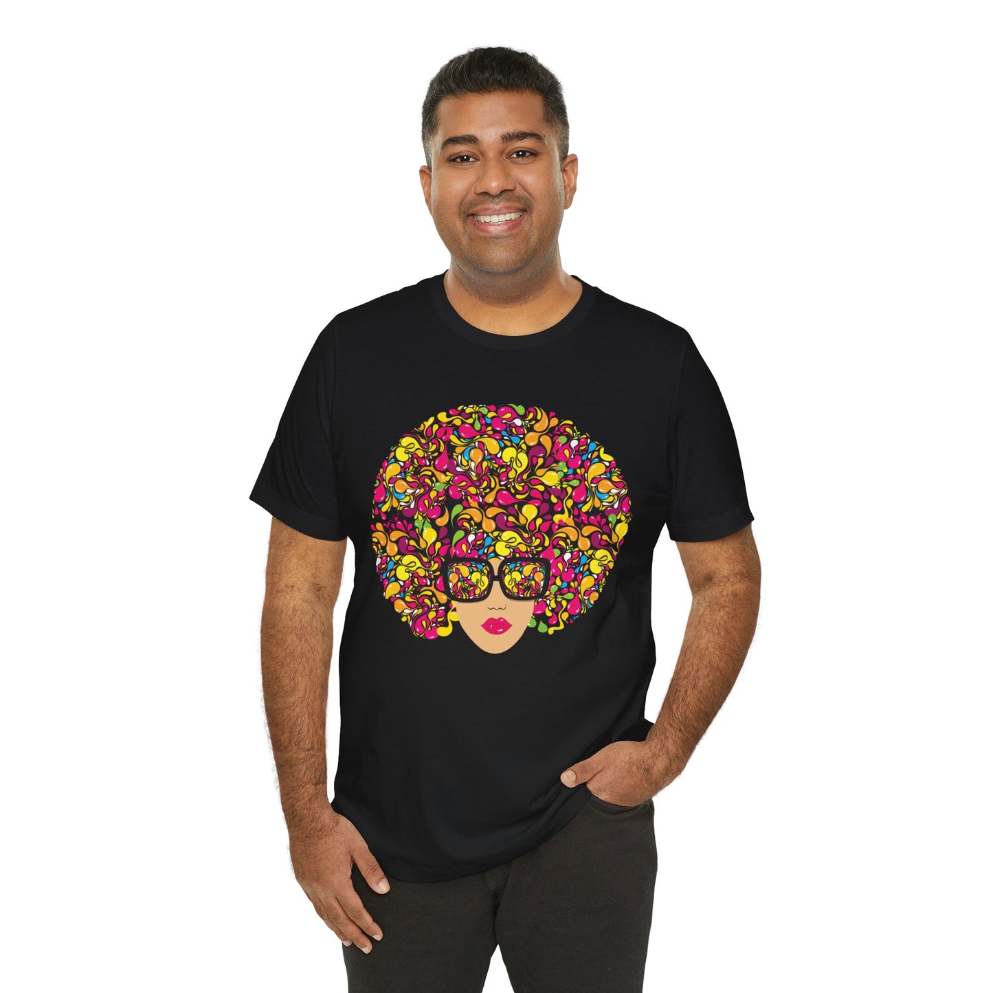 Flower Fro Unisex Jersey Short Sleeve Tee