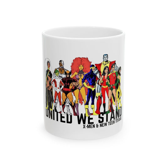 X-Men & New Teen Titans "United We Stand" Ceramic Mug, (11oz, 15oz)