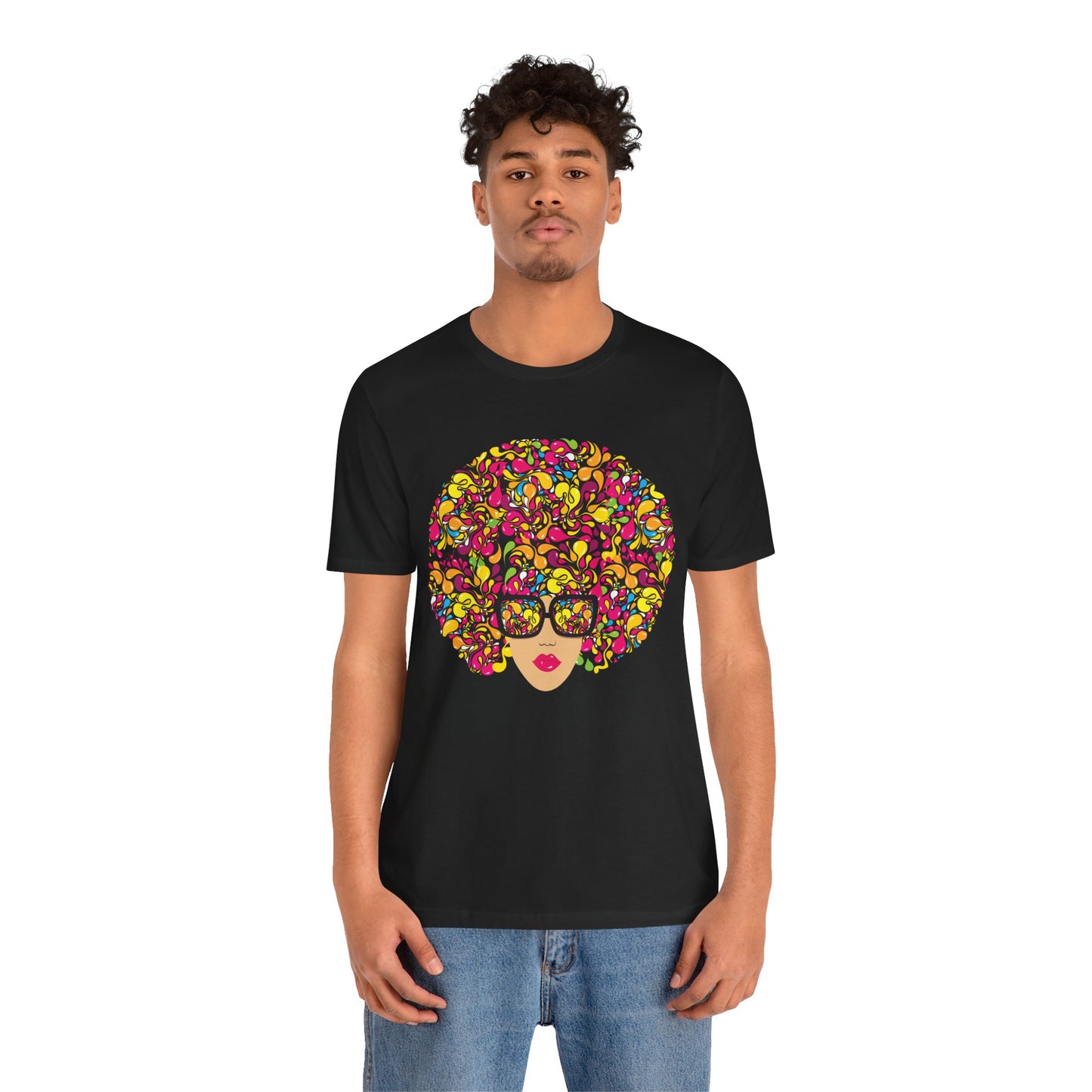 Flower Fro Unisex Jersey Short Sleeve Tee