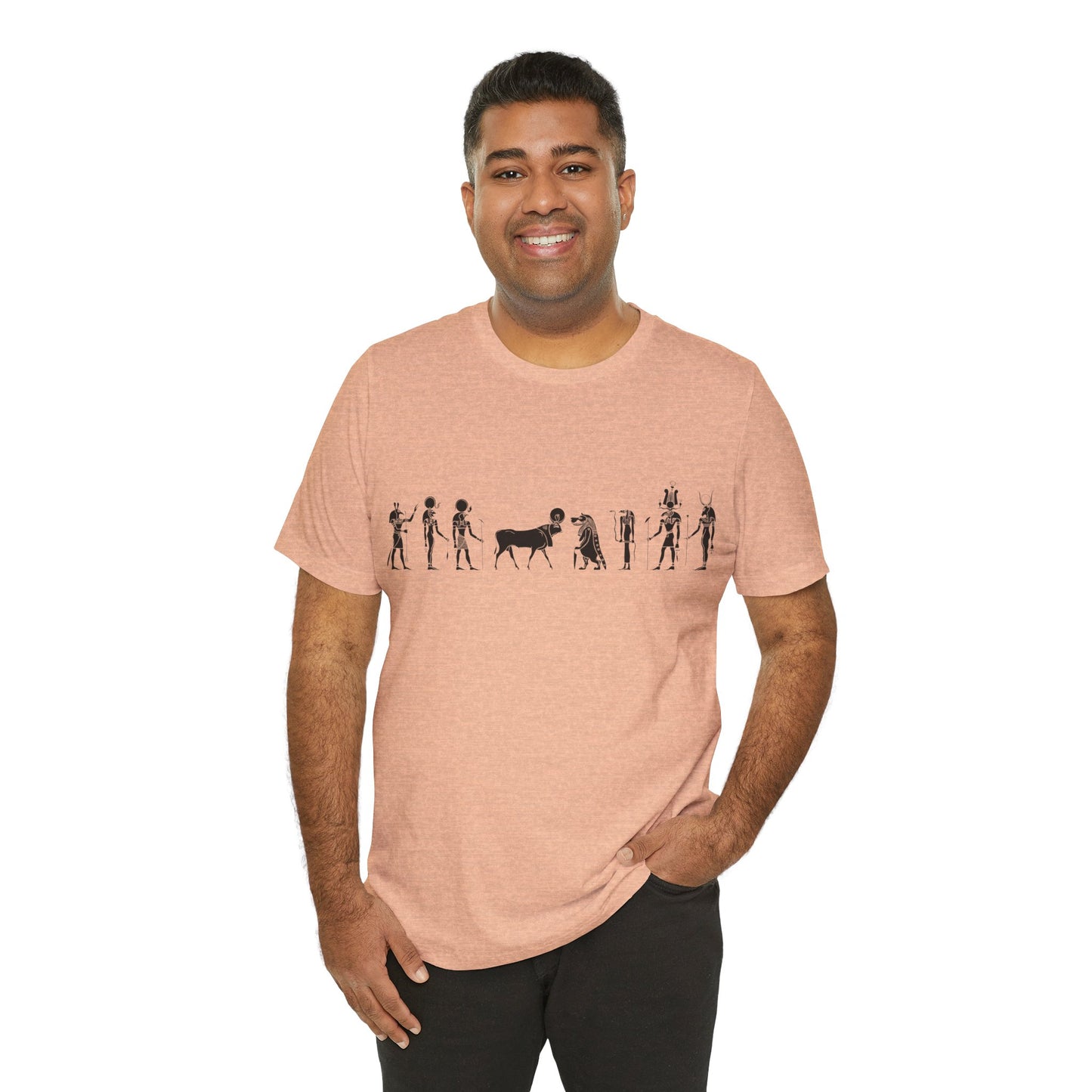 Egyptian Hieroglyphic Unisex Jersey Short Sleeve Tee