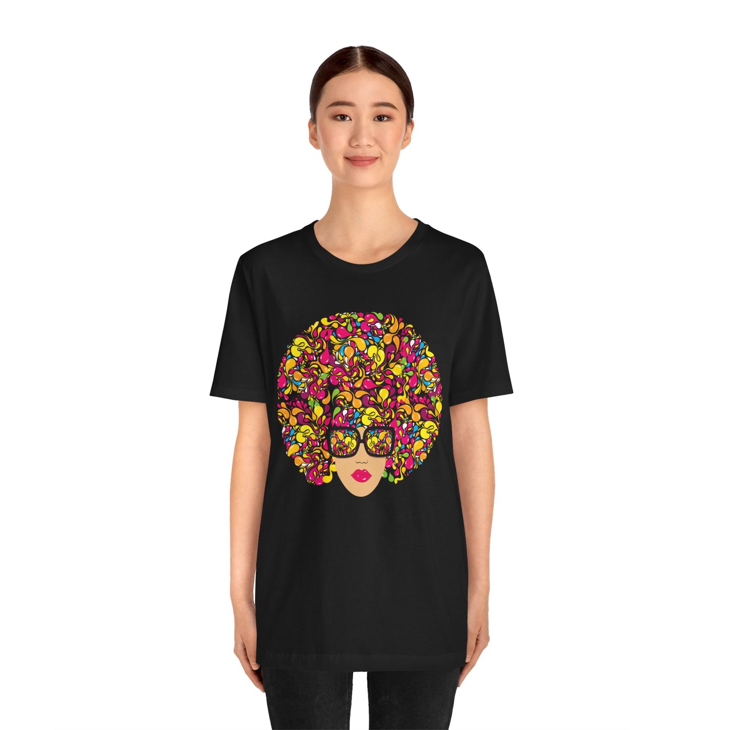 Flower Fro Unisex Jersey Short Sleeve Tee