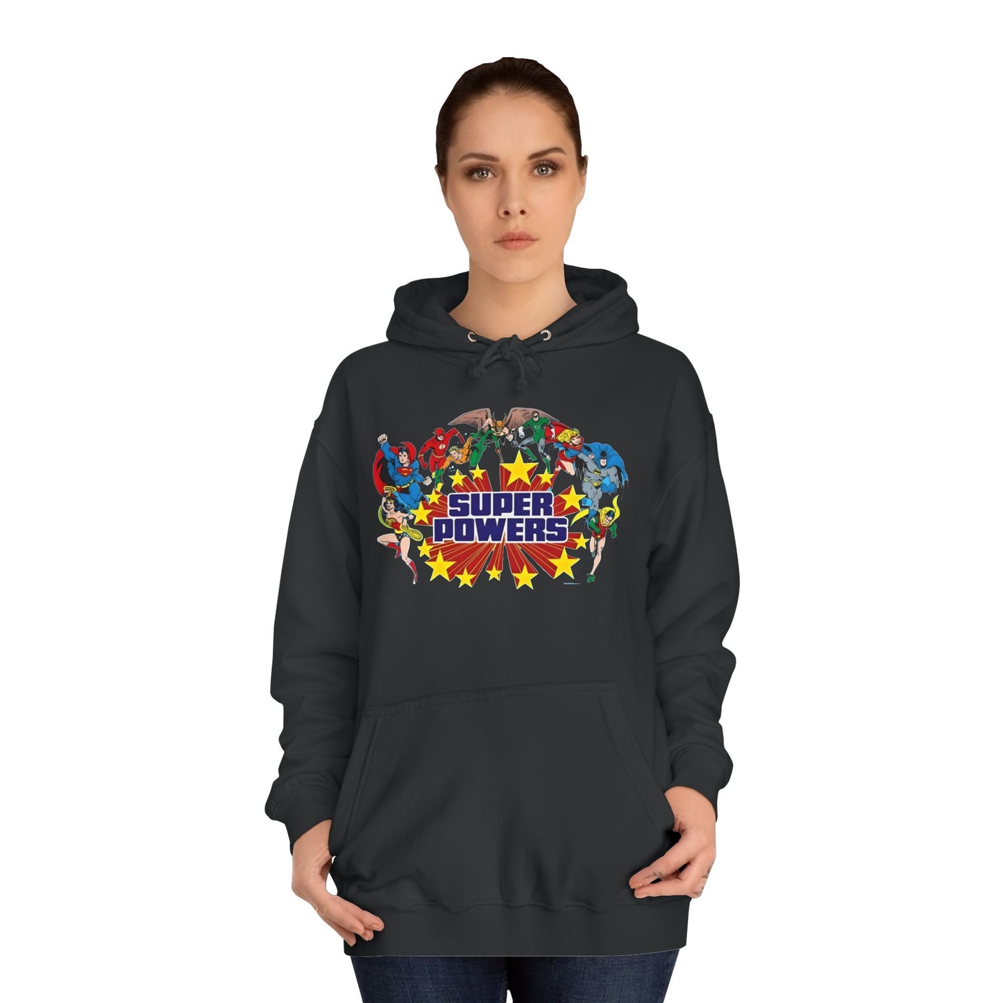 DC 80s Super Powers Unisex College Hoodie