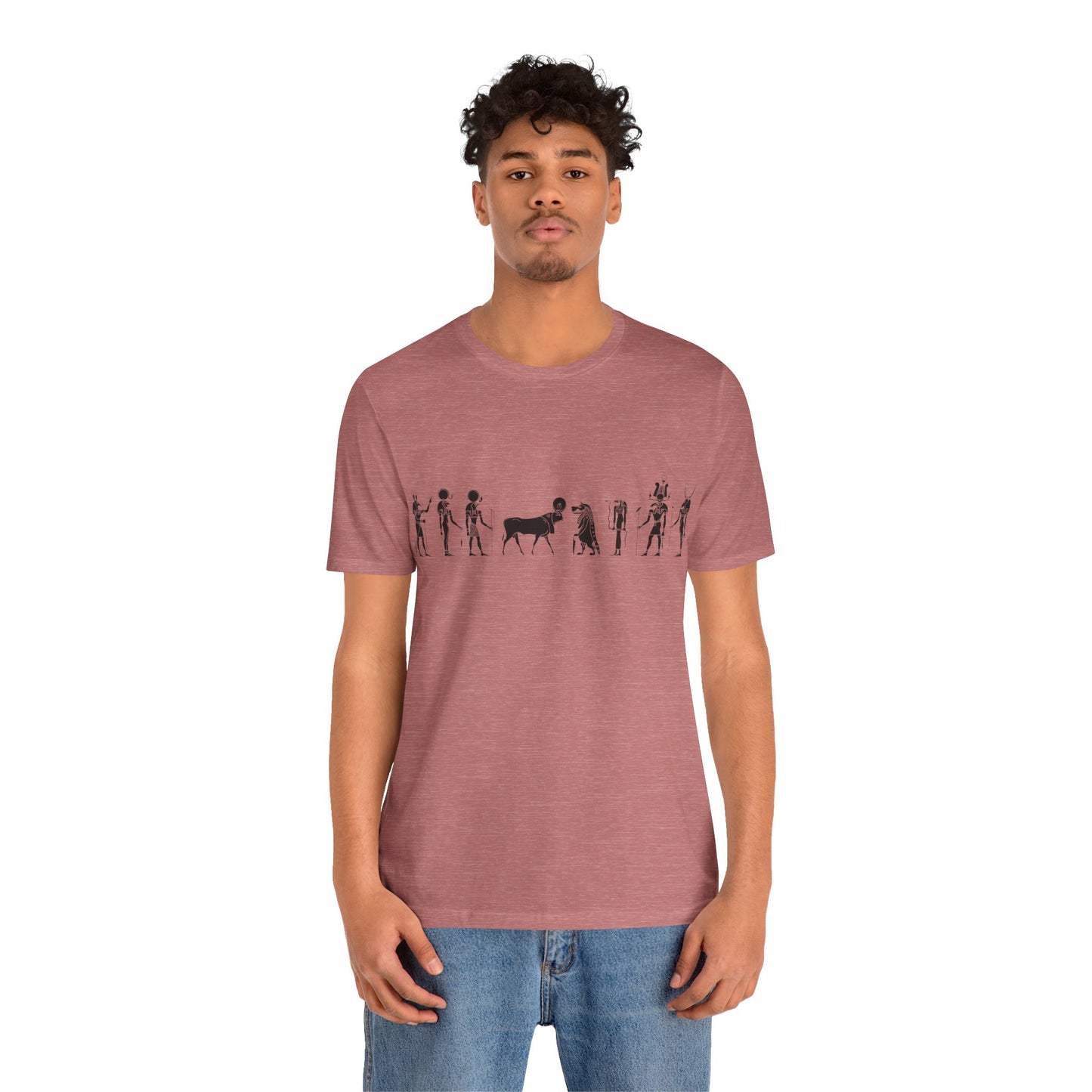 Egyptian Hieroglyphic Unisex Jersey Short Sleeve Tee